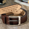 Personalized Leather Belt for Men, Engraved Hidden Message Belt, Funny Romantic Gift for Boyfriend Husband LM32 899833
