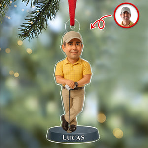 Custom Photo Golf 3D Effect Figure Art Acrylic Ornament Gifts For Golf Lovers HA75 897624