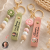 Personalized Memorial Photo Beaded Keyring In Loving Memory Gift, Memorial Keepsake Gift for Family LM32 669893