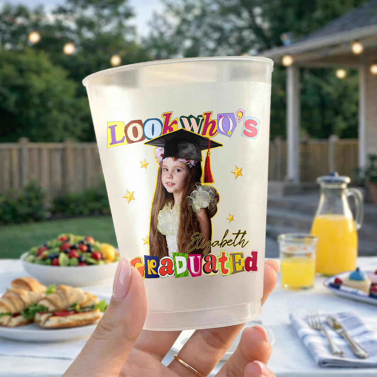Custom Photo Look Who's Graduated Graduation Cups - Personalized Party Decor HO82 902280