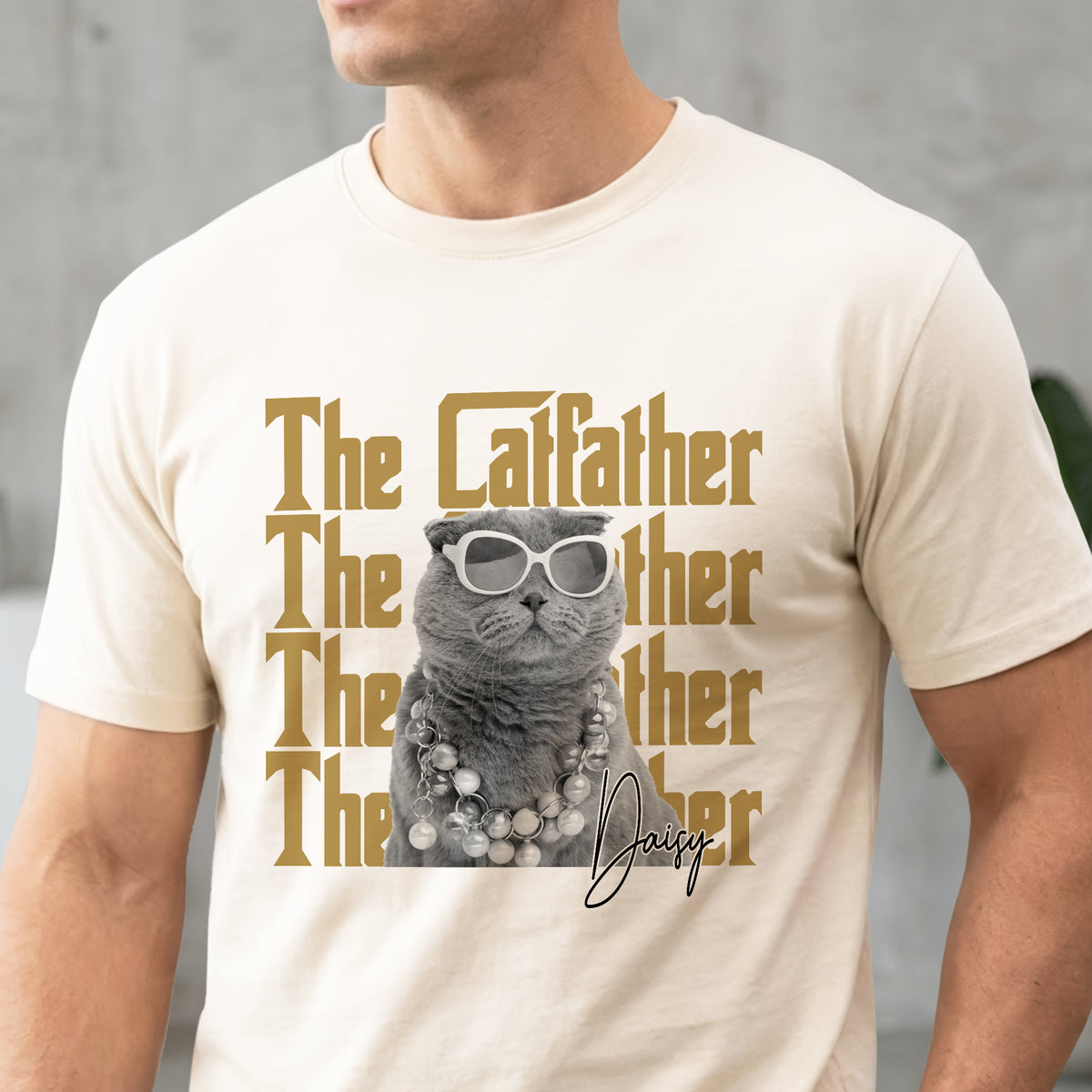Personalized Vintage Photo The Dogfather Catfather Comfort Shirt For Dog Cat Lovers HA75 921568
