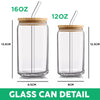 Custom Photo Senior 2027 Glass Can With Lid Back to School Gift for Senior HA75 921974