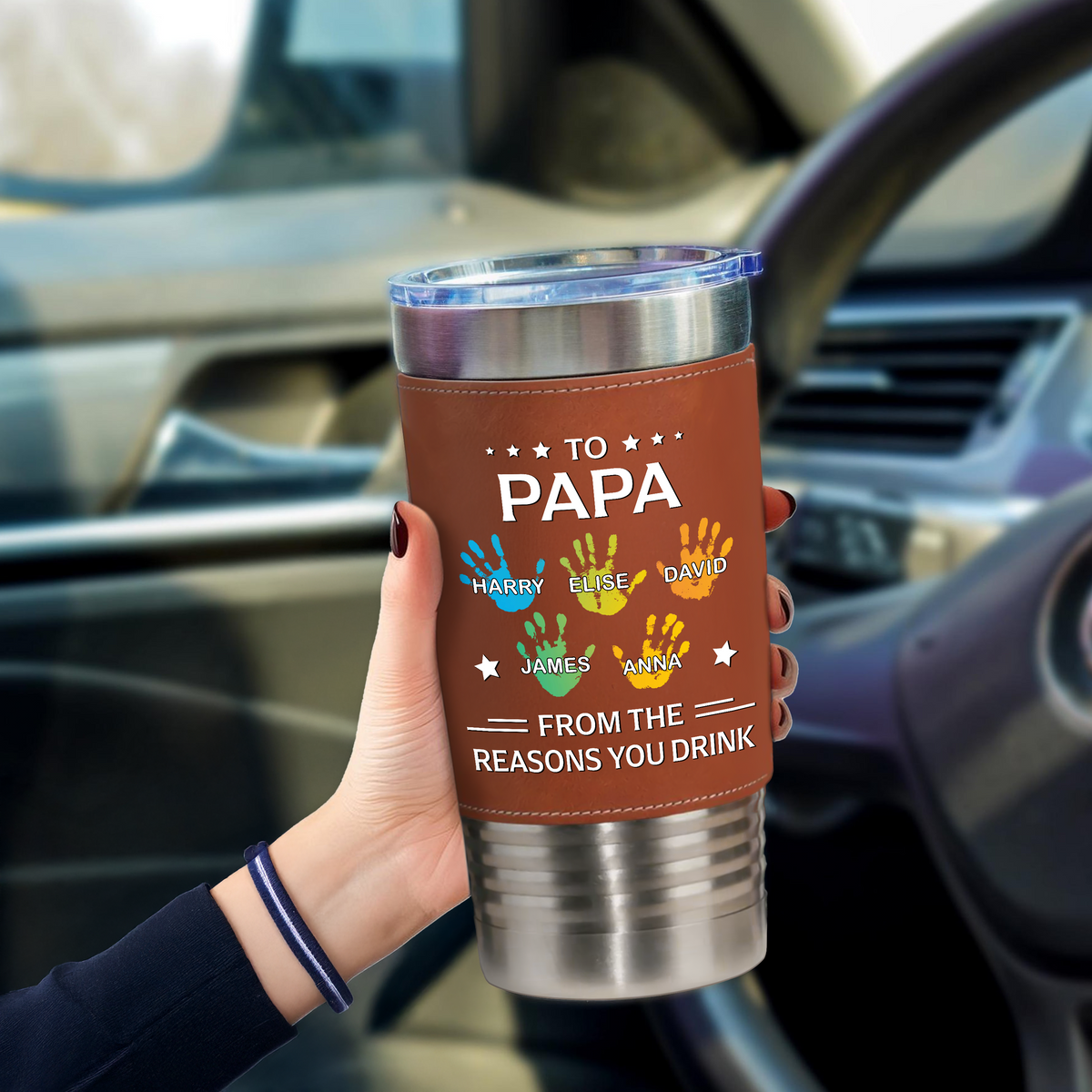 Personalized To Dad From The Reasons You Family Tumbler Gift For Dad HO82 894116