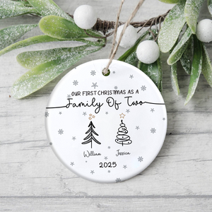 First Christmas As Family Ceramic Ornament Personalized Gift HO82 894594