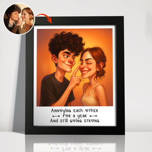 Caricature Wall Art For Funny Couples Picture Frame LM32 895097