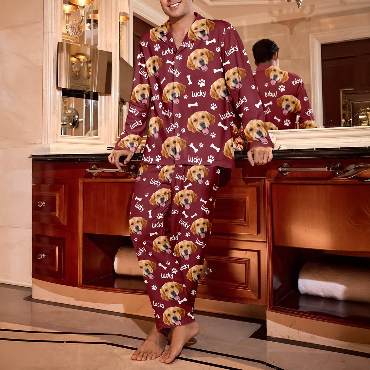 Custom Pet Photo Pajamas Gift For Pet Lovers CH07 896488