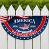 Custom Family Name America 1776-2026 Non-Pleated Fan Flag HA75 920366