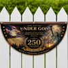Personalized One Nation Under God 250th Anniversary  Non-Pleated Fan Flag LM32 669259