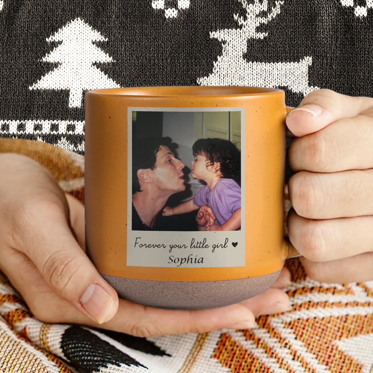 Custom Photo I Love You Mom Pottery Mug TH10 898865