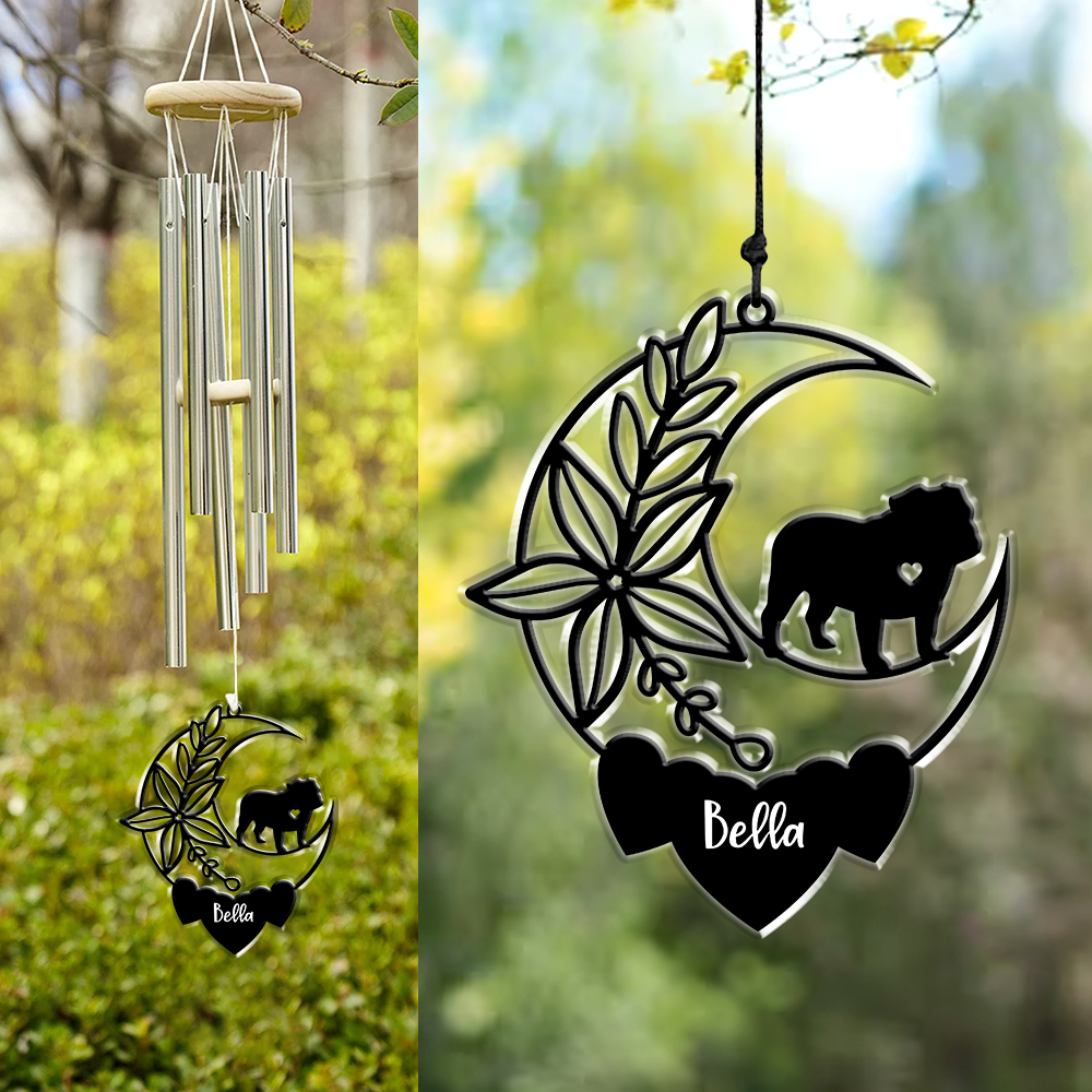 Personalized Dog Memorial Acrylic Wind Chimes For Dog Lovers LM32 893849
