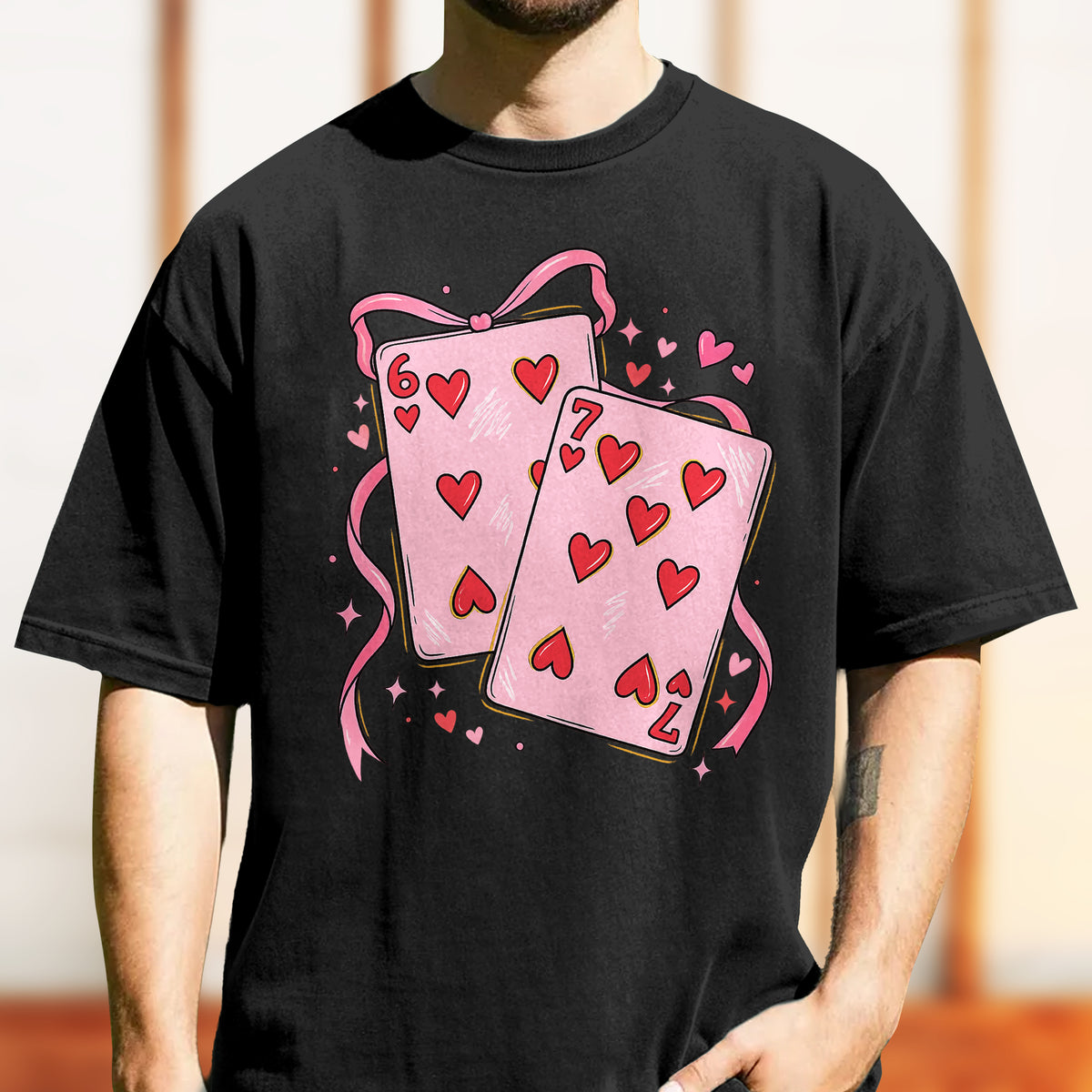 Coquette Funny Playing Cards Valentine 6 7  Six Seven Comfort Shirt LM32 897561