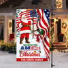 Custom Family Name We Wish You Ameri Christmas Garden Flag TH10 171065