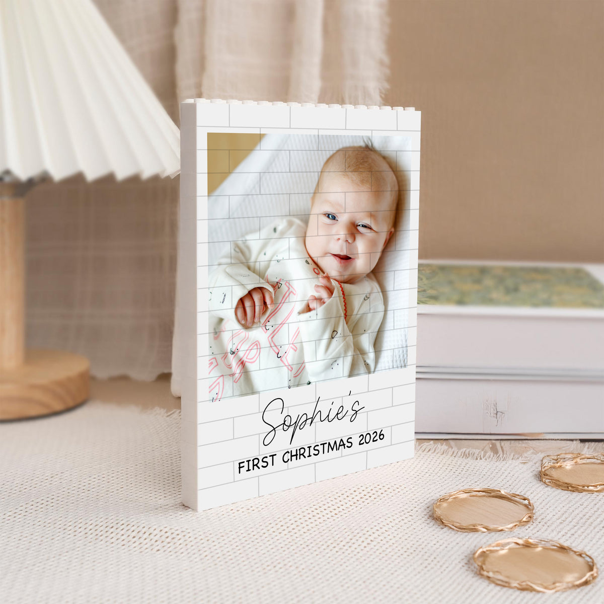 Custom Baby Photo First Christmas Brick Blocks For Family TH10 170815