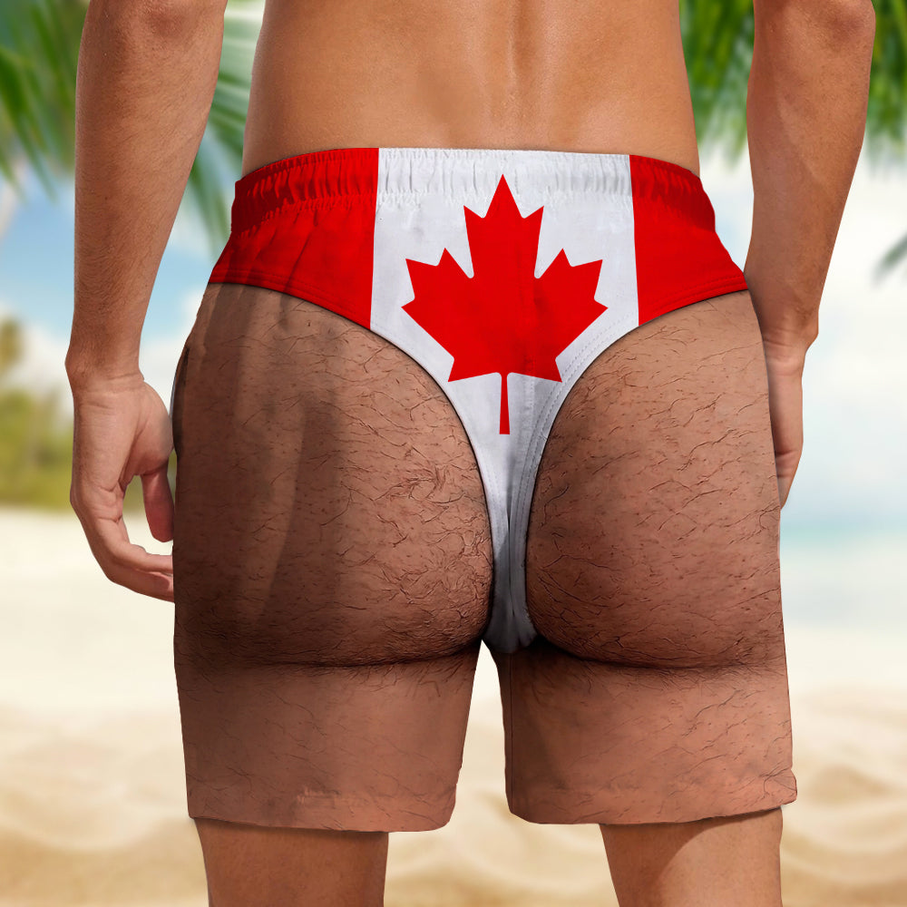 Custom Funny Flag Swim Beach Short, Personalized Summer Vacation And Travel Gifts For Men HO82 903086