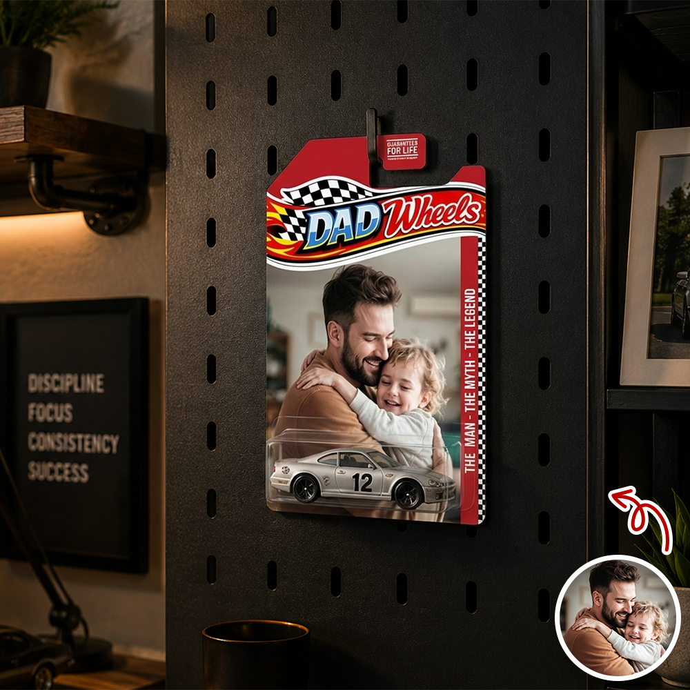 Custom Photo Dad Wheels Father's Day Toy Car Gift CH07 911672