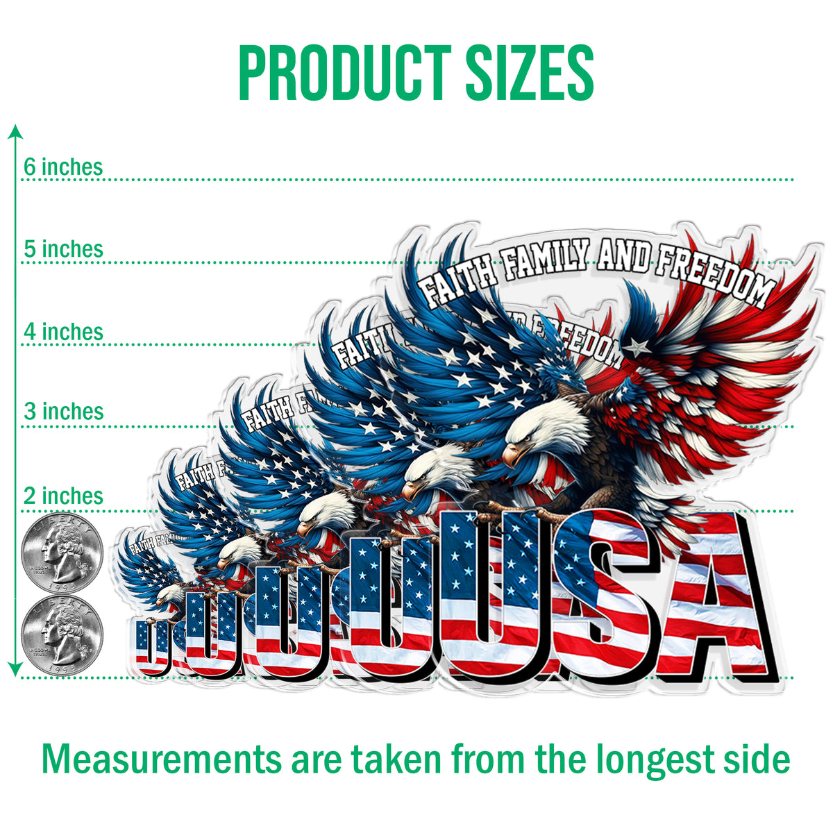 Patriotic 250th Anniversary Acrylic Magnet HA75 921054