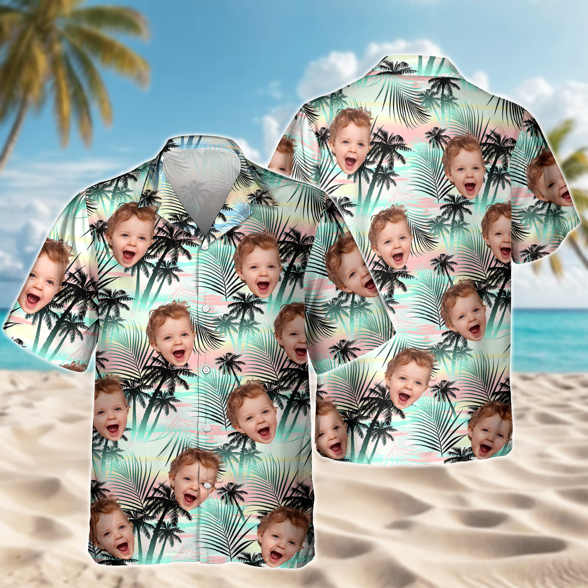 Custom Photo Tropical Summer Hawaii Shirt HO82 902380