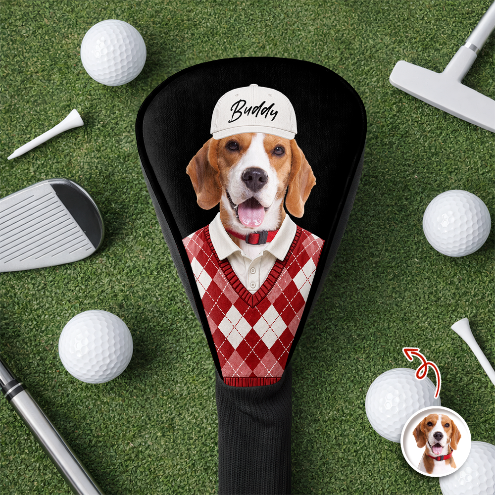 Custom Pet Photo Funny Golf Head Cover Gift For Dog Dad CH07 911432