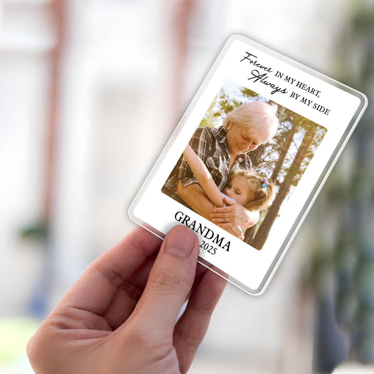 Personalized Memorial Photo Car Visor Clip, Loss Of Dad Gift, Sympathy Gift for Loss of Loved Ones, In Loving Memory, Family Memorial Gifts HO82 900750