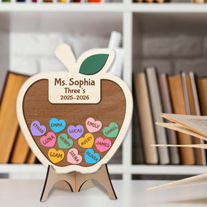 Custom Thank You Teacher – Personalized Apple Shaker Locker Magnet Gift from Students HO82 894306