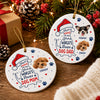 Custom Photo Merry Woofmas To The World Dog Ceramic Ornament HO82 903504