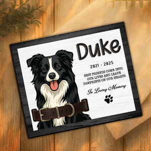 Custom Dog Portrait Photo Memorial 2-Layers Wooden Collar Frame Sympathy Gift LM32 893785