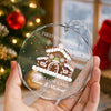 Personalized First Christmas At Glass Ornament, New Homeowner Holiday Decor HO82 903608