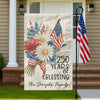 Custom Family Name 250 Years America, 1776-2026 USA 250th Garden Flag TH10 898311