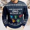 This Awesome Mom Belongs To - Personalized Ugly Sweater TH10 896295