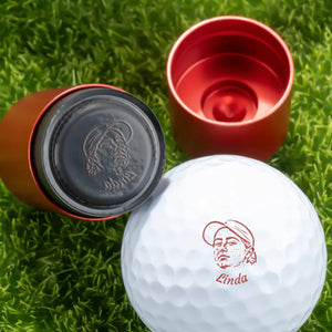 Make Every Swing Unique With Your Face and Name - Personalised Golf Ball Stamp HO82 900618