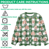 Custom Kids Photo Name Christmas Light Snow Cardigan CH07 896188