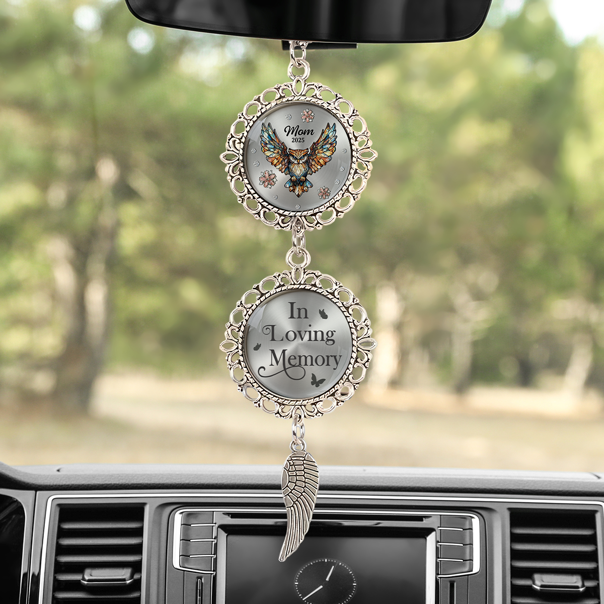 Forever In My Heart Personalized Memorial Hanging Ornament With Charm HA75 891982