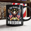 America Eagles 250 Years Of Freedom Black Mug LM32 895211