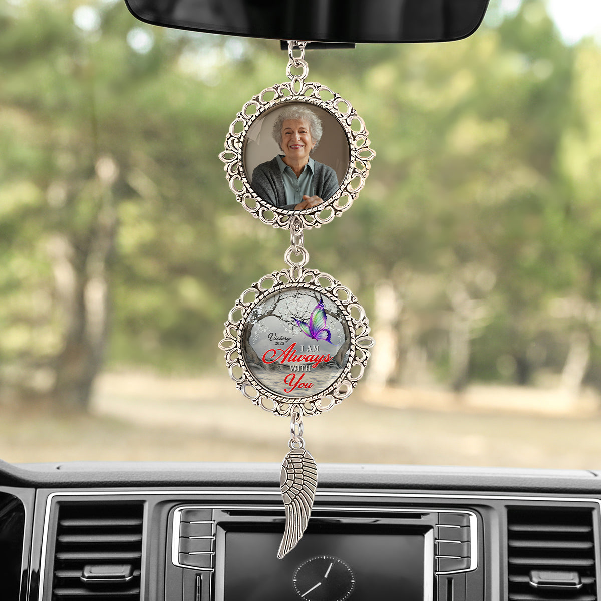 Custom Photo I'm Always With You Memorial Hanging Ornament With Charm TH10 892507