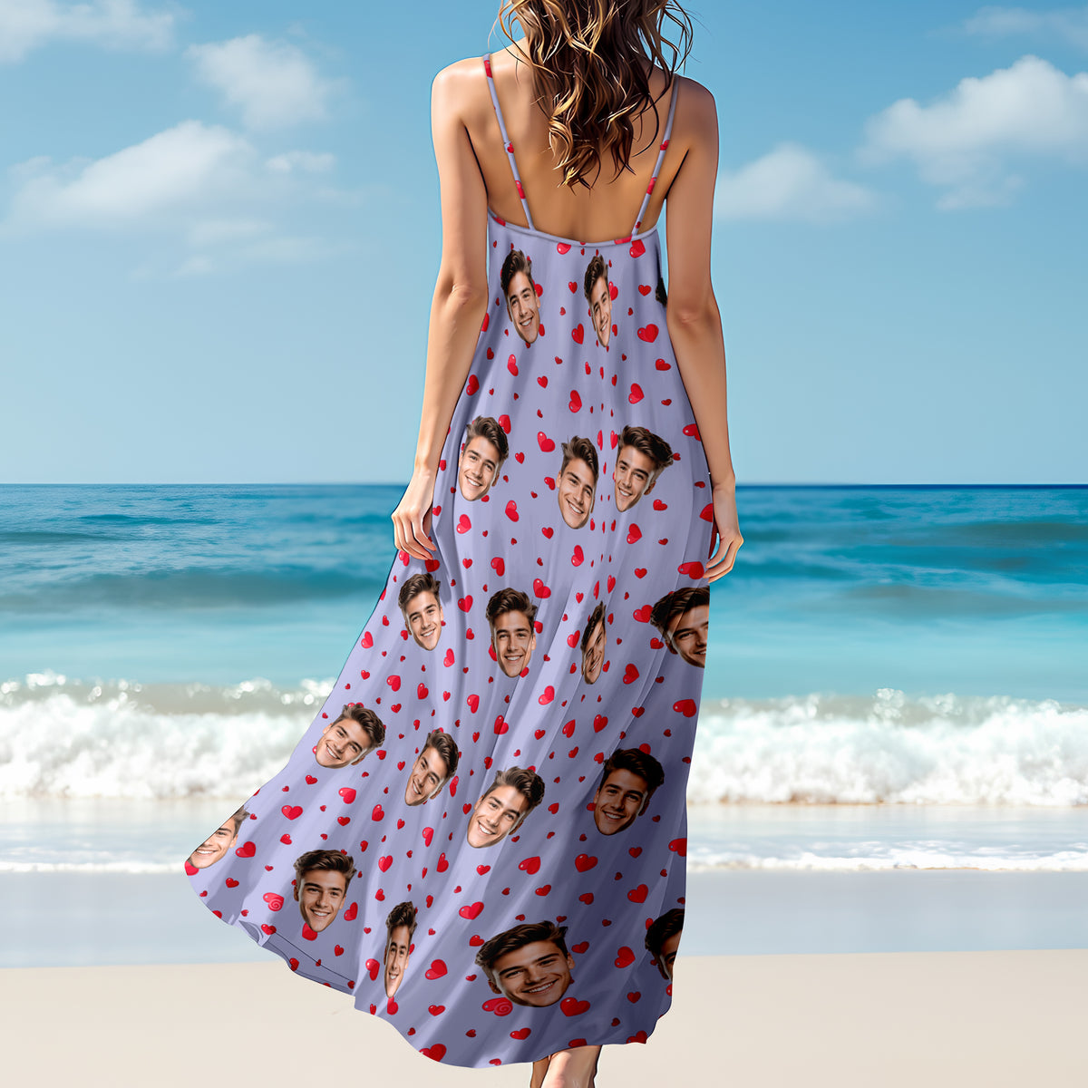 Custom Face Summer With Icon Maxi Dress TH10 892733