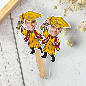 Custom Photo Graduate Personalized Face Fans Graduation Day Party Decor CH07 895330
