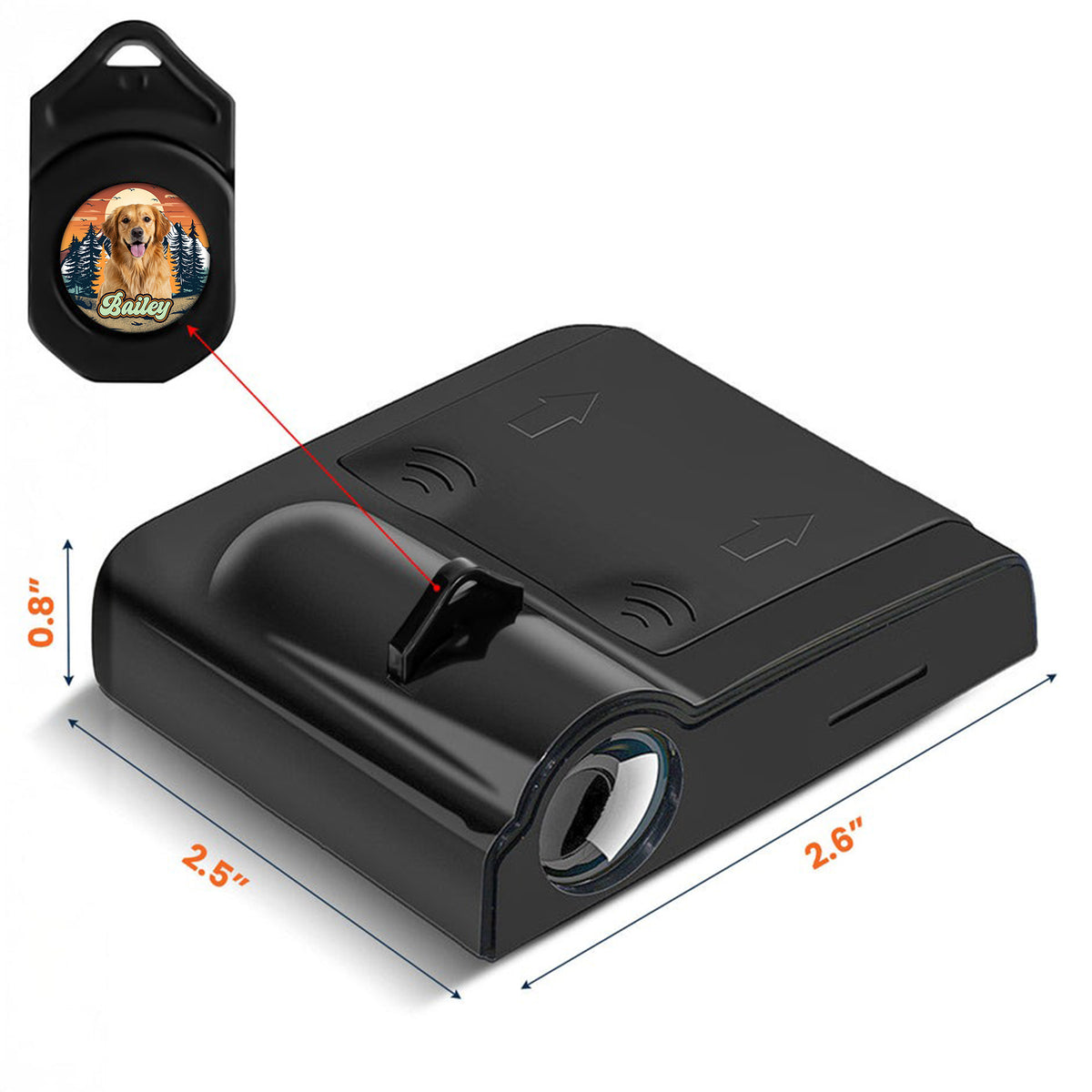 Custom Dog Photo Camping Hiking Car Door Projector Light HO82 894372