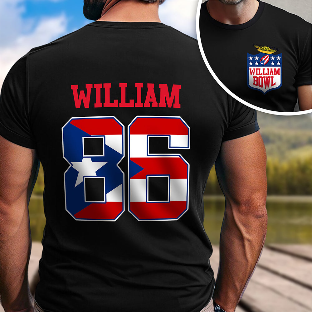 Custom Name LX Bunny Dark Back & Front Shirt, Gift For Football Fan HO82 901044