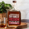 Custom Family Name 250 Years Of Freedom 1776-2026 Whiskey Bottle LM32 895311