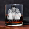 Personalized Dad and Kid Photo Engraved Whiskey Glass CH07 911372