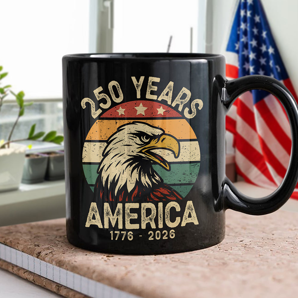America 250 Years Black Mug TH10 894617
