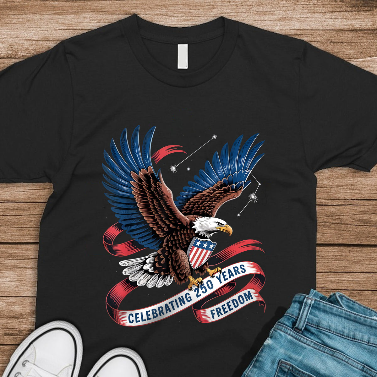 Celebrating 250 Years Freedom Dark Shirt HA75 898870