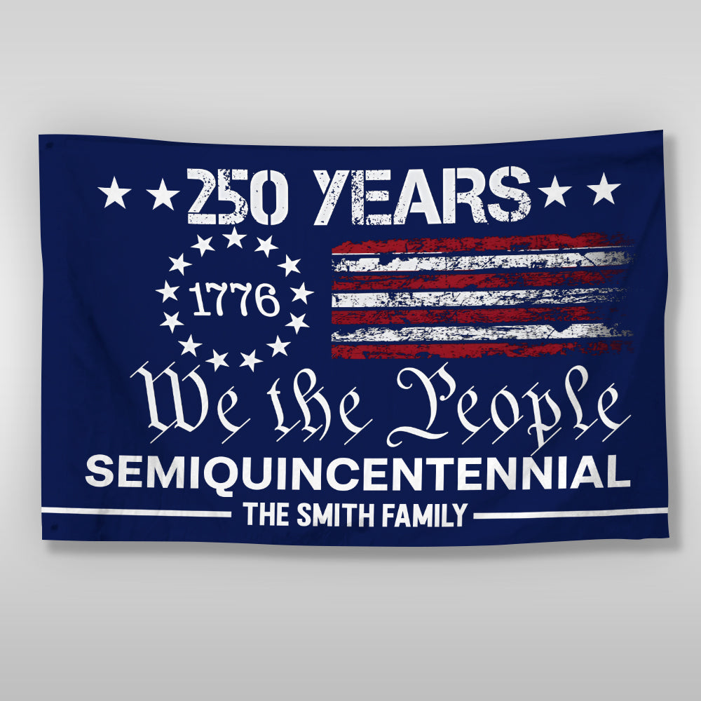 Custom Family Name We The People America 250 Years House Flag TH10 894879