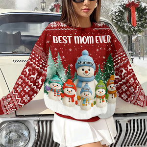 Custom Snowman Family Personalized Ugly Sweater Christmas Gift HA75 898430