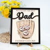 We Caught The Best Dad Personalized 2-Layered Wooden Plaque With Stand Gift for Dad HA75 892368