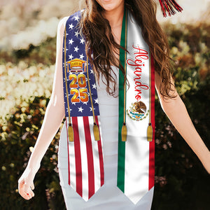 Estolas de graduación con bandera del país – Promoción 2025 HA75 892170