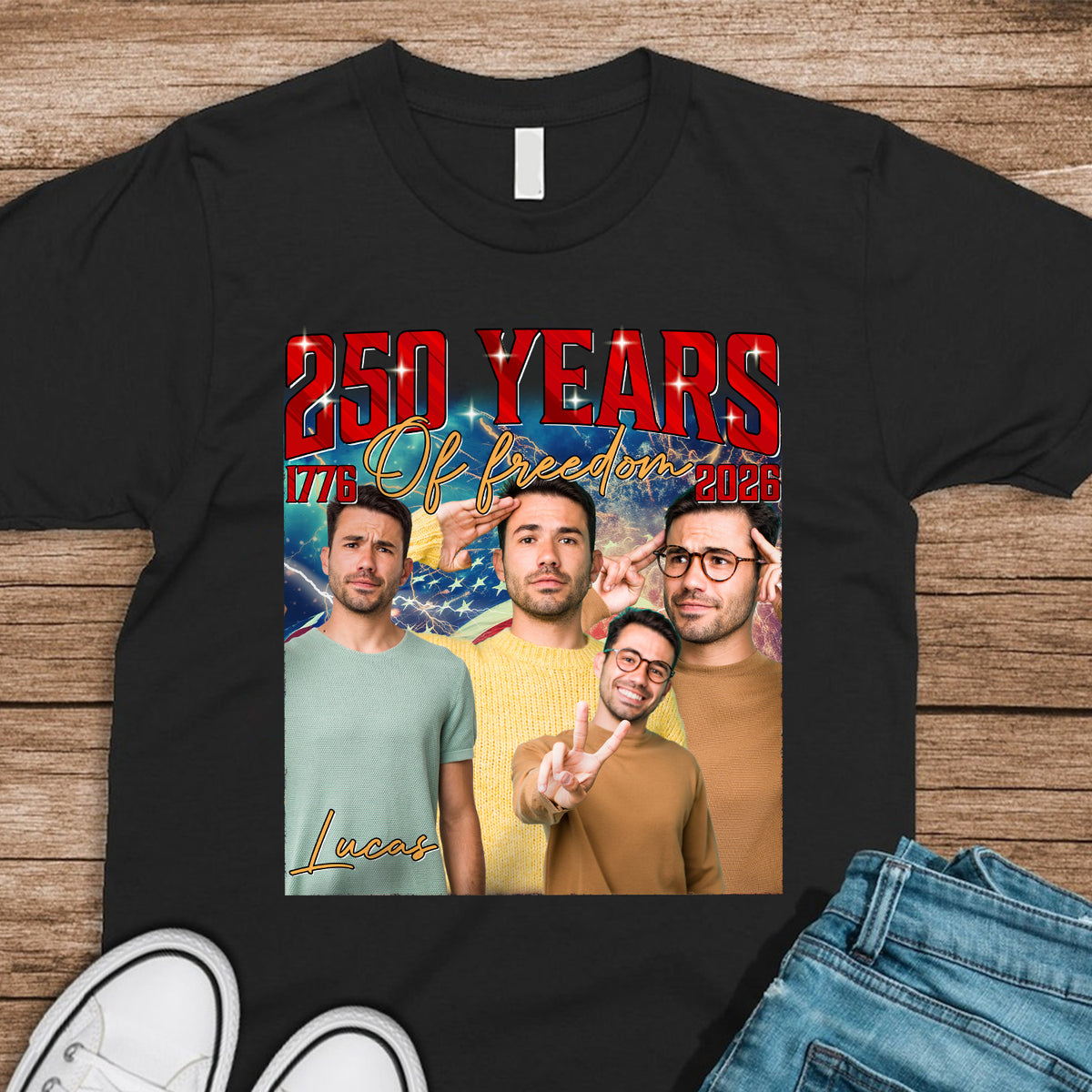 Custom Photo 250 Years Of Freedom Shirt TH10 896557