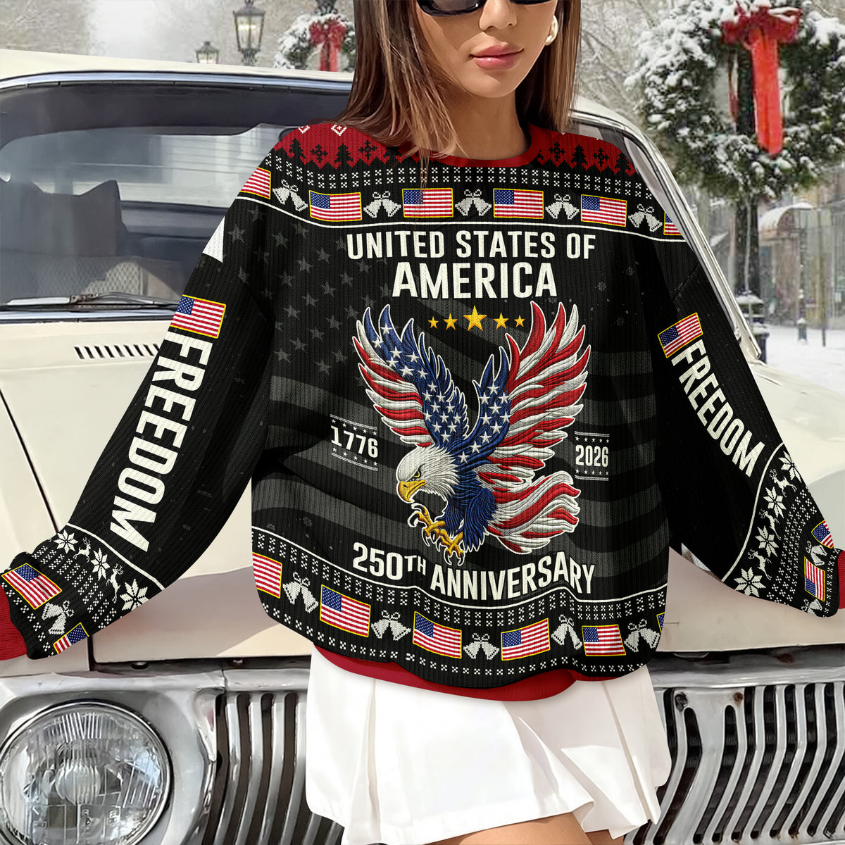 United State Of America Freedom 250 Years Ugly Sweater TH10 896559