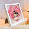 Custom Photo Mother And Daughter Forever Linked Together Personalized Flower Shadow Box  Mother's Day Gift CH07 895470