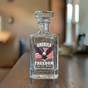 America 250 Years of Freedom Patriotic Eagle Flag Decanter HA75 897340